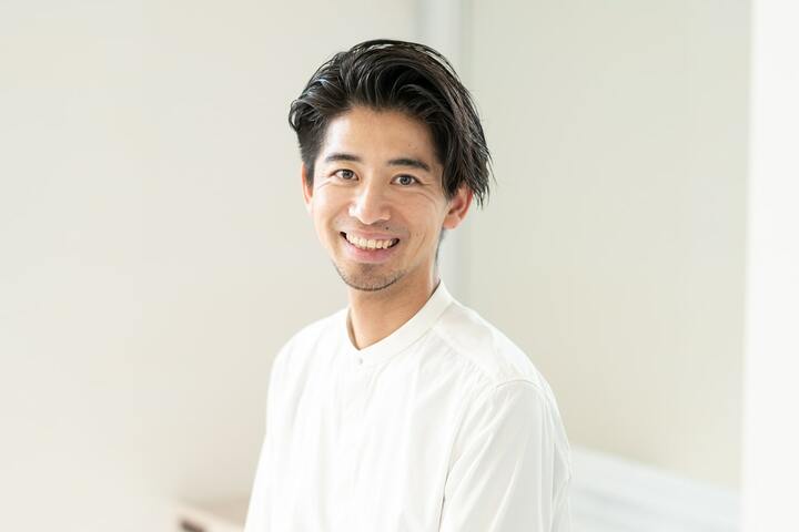 sui店長 ヘアデザイナー・坂口勝俊さん。高校3年までバレーボールの選手として活躍。「ここ最近、運動から遠ざかっているので、ジムへ行こうか迷っています」
