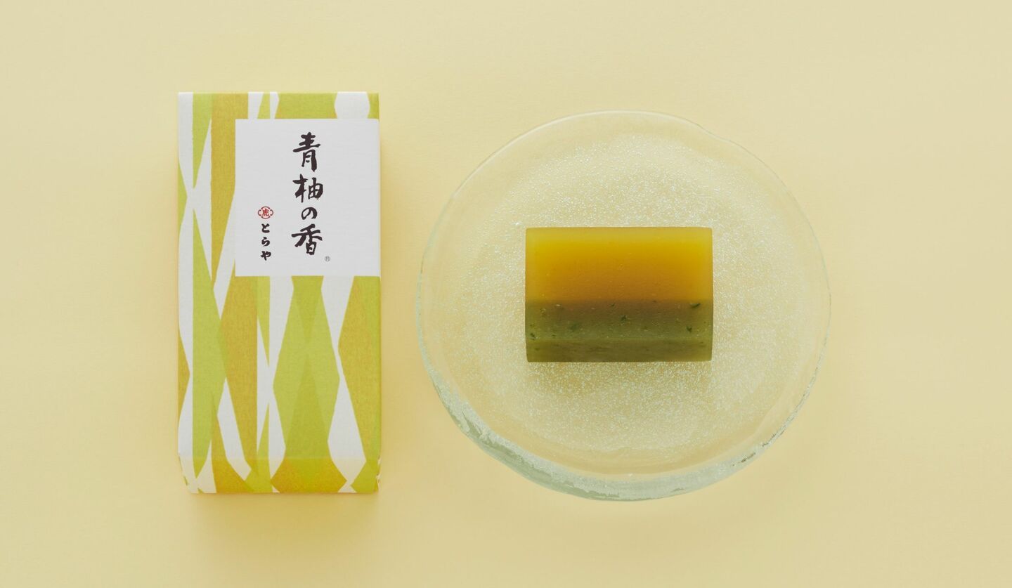 とらや 季節の羊羹「青柚の香」